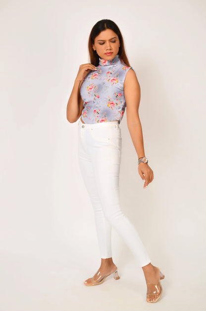 High on Gray Crop Top