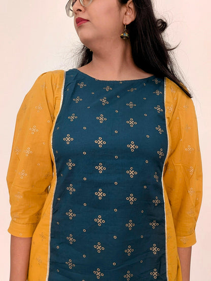 Musturd Gota Lace A-Line Top