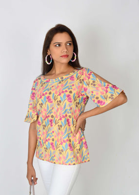 Yellow Buttercup Cotton Top