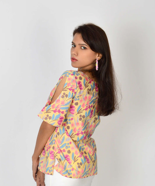 Yellow Buttercup Cotton Top